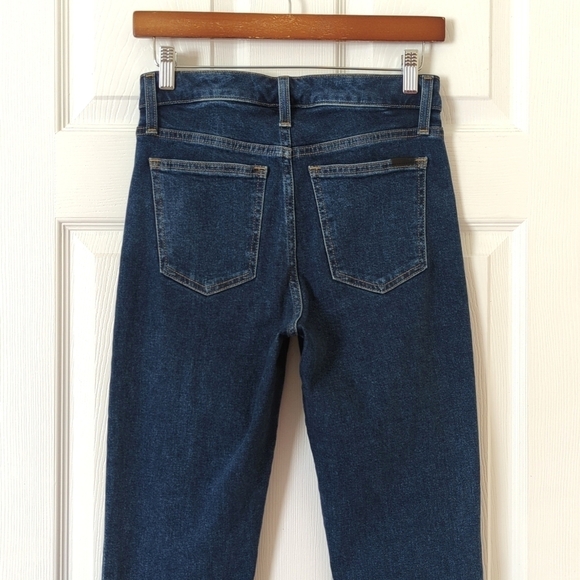 Joe's Jeans The Callie Dark Wash High Rise Cropped Boot Cut Button Fly Jeans 25 - Picture 5 of 14